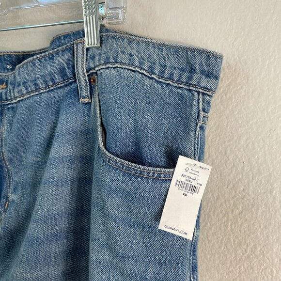 NEW Old Navy Plus 20 Mid Rise Drapey Denim Midi Skirt - Picture 2 of 8